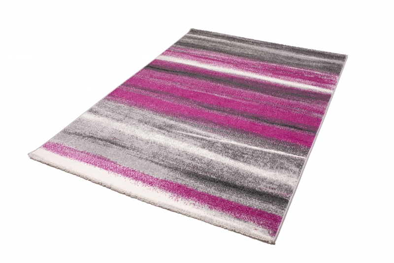 Magenta csíkos szőnyeg 80x150 cm
